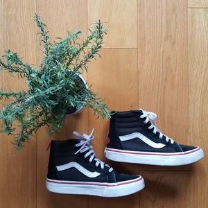 Girls size 2 high top Vans